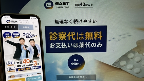 イースト駅前クリニックのバイアグラ通販